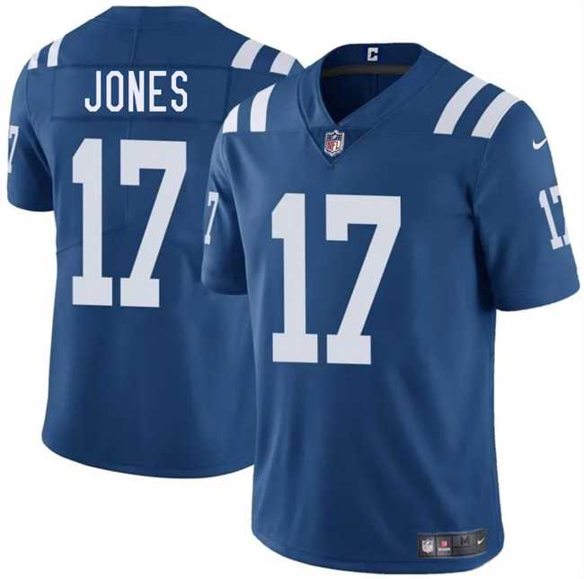 Men & Women & Youth Indianapolis Colts #17 Daniel Jones Blue 2025 Vapor Limited Stitched Jersey,We sell and wholesale Men & Women & Youth Indianapolis Colts #17 Daniel Jones Blue 2025 Vapor Limited Stitched Jersey on line form chian!